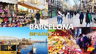   La Rambla Street - Barcelona - Spain  Walking Tour 2022-  4K ( Ultra HD 60fps)