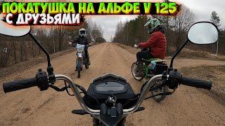 ПОКАТУШКА НА АЛЬФЕ V 125 С ПИТБАЙКЕРАМИ