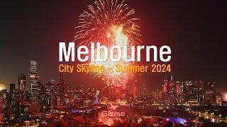 Melbourne City Skyline - Summer 2024 - DJI Mavic 3 Pro