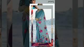 Trendy Digital Printed Sarees | Soft Sarees | JHeaps Sarees | Latest Stylish Saree | New Collection