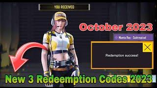 *Active* New 3 October 2023 Redeem Codes In Call Of Duty Mobile | New Redeemption Codes In CODM 2023