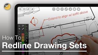 How to Redline Drawing Sets - Morpholio Trace PDF Markup Beginner Tutorial to Sketch & Draw