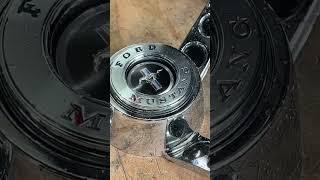 1965 Ford Mustang steering wheel horn button restoration. #fordmustang1965 #restoration  #mustang