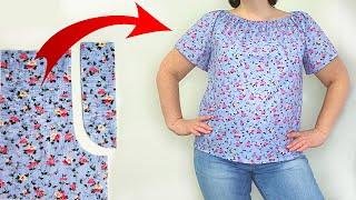 DIY/The seamstresses do not sew like this. Blouse without a pattern is very simple