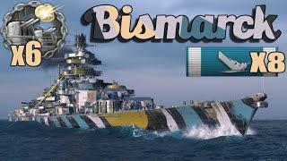 Mighty Bismarck - strong Solo Play - WOWS