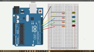 Arduino Tutorial- How to Blink Multiple LEDs (Simulation)