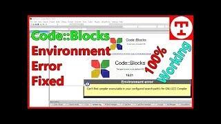 How To Fix Code Blocks Environment Error Can't find compiler executable