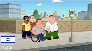 Family Guy Roasting Different Countries