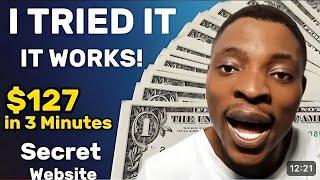 SECRET WEBSITE: $127 In 3 Minutes. Instant Payment, Instant Withdrawal.