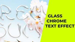 Master Glass Chrome Text Effect in Photoshop: Step-by-Step Tutorial