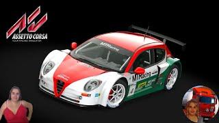 Assetto Corsa Alfa Romeo Mito MTRacing Test Pergusa Italy Gameplay ITA