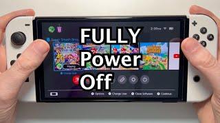 Nintendo Switch: How to Power Off FULLY (Not Sleep Mode)