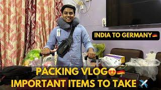 India to Germany Packing Vlog. Important items to take with you as a Student for Long Term.