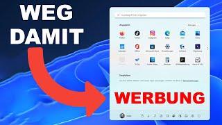 Windows 11 - Werbung im Startmenü entfernen!