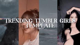 Trending Tumblr girl template | Capcut template