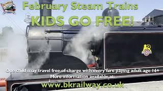 KIDS GO FREE! February 2024 Half term trains at Bo'ness & Kinneil Railway