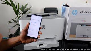 HP Color Laser 150nw Wireless Printer Wireless Setup | How to Set up /Connect to A WIFI Network