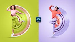 Circular Pixel Stretch Effect in Adobe Photoshop