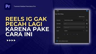 Export Settings Premiere Pro Untuk Instagram Reels 2024