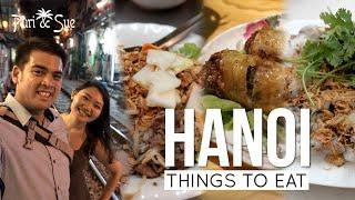 7 BEST STREET FOOD TO EAT in HANOI, Vietnam | Trying OBAMA BUN CHA!!