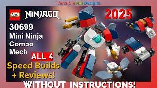  NEW LEGO Ninjago Mini Ninja Combo Mech 30699 polybag Speed Build & Review Without Instructions