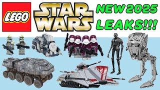 CRAZY LEGO STAR WARS 2025 LEAKS!!! GALACTIC MARINES, TURBO TANK, AT-ST, STAR CORPS, AND MORE!!!