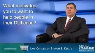 What motivates Steven Kellis to help people in their DUI case?