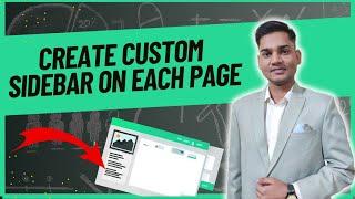 How to Add Different Sidebars for Each Page in WordPress|How to Add Unique Sidebars for Every Page