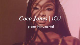 Coco Jones - ICU | Piano Instrumental (Karaoke & Lyrics)