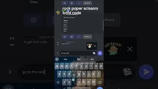 rock paper scissors bdfd code fr #bdfd #botdesignerfordiscord #discord