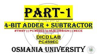 Experiment 1.b || 4-bit adder and subtractor || Verilog Code, Working Explanation || #verilog