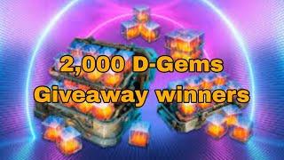 War Robots 2,000 D-Gems Giveaway winners  and War Robots Gameplay #warrobots