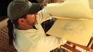 Aaron Blaise flipping some hand drawn animation from "Beauty and the Beast"