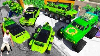 Collecting HULK SUPERCARS In GTA 5..!