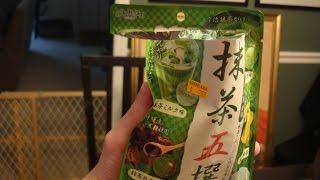 Trying Japanese Green Tea Candy: Senjaku Matcha Five Sen