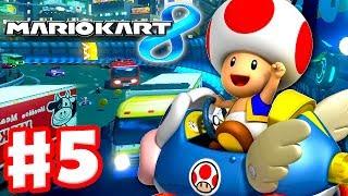 Mario Kart 8 - Gameplay Part 5 - 50cc Shell Cup (Nintendo Wii U Walkthrough)