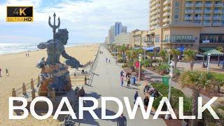 Boardwalk in Virginia Beach | 4k Drone Tour