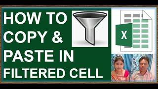 How to copy and paste filtered data using fill option in excel | EXCEL