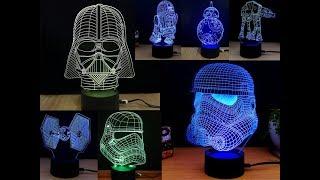 M.Sparkling Creative 3D LED Lamp The Death Star Gearbest Review