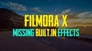 FILMORA X | MISSING BUILT-IN TRANSITIONS & EFFECTS SOLUTION - URDU / HINDI