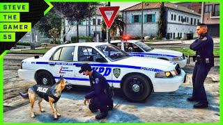 GTA 5 Mods| The almost K9| NYPD City Patrol| GTA 5 Lspdfr Mod| 4K