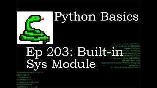 Python Basics Sys Module