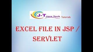 JSP /Servlet Excel File Example