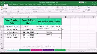 #NUM! error - how to fix / correct / remove in excel