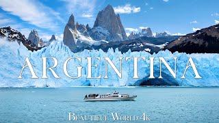 Argentina 4K - The Winter Majesty of Patagonia: Silent Snow and Eternal Beauty - Piano relax