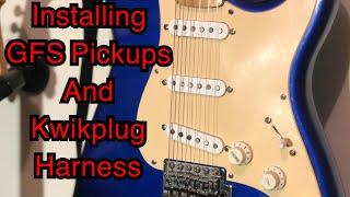 Installing Guitar Fetish Pickups And Kwikplug Harness/ Sound Test