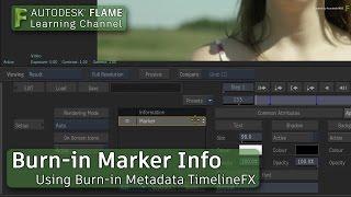 Burn-in Marker Info - Flame 2018.1 Update