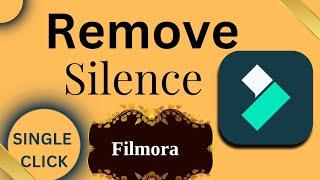 How to remove silence from Wondershare filmora|Silence detection in wondershare filmora