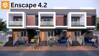 Enscape 4.2 Realistic Exterior Rendering Tutorial