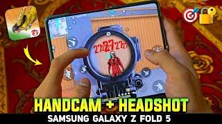 4 Finger - Handcam in Galaxy Z Fold 5  | Unboxing + Review | Playing Free Fire in Z Fold 5